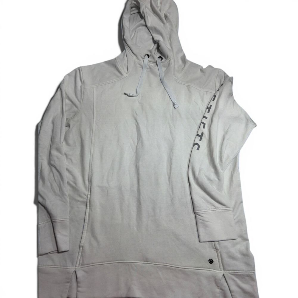 OGIO White Hoodie Mens Large Long Sleeve Fleece Pullover LOG810